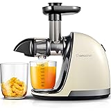 Slow Juicer,AMZCHEF Slow Masticating Juicer Extractor Easy to Clean, Cold Press Juicer with Brush, Juicer with Quiet Motor & 