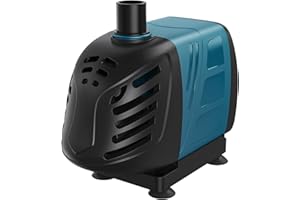 Pawfly Aquarium 320 GPH Submersible and Inline Water Pump AC 120 V Quiet Adjustable Return Pump with 6 ft. Power Cord for Fis