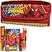 Spiderman Red Double Zipper Pencil Case with Stationery Set