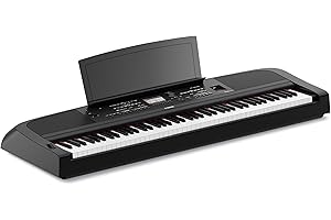 Yamaha DGX-670B, 88-Key Weighted Digital Piano with Sustain Foot Switch and Music Rest, Black - Furniture Stand Sold Separately