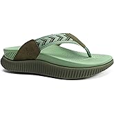 KuaiLu Womens Fashion Orthotic Flip Flops Ladies Athletic Thick Cushion Recovery Thong Sandals Slip On Memory Foam Walking Sandles With Comfortable Plantar Fasciitis Arch Support