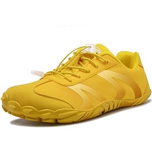 CJROSM Barefoot Shoes Womens Mens Wide Toe Box Trainers Casual Sneakers | Zero Drop Barefoot Hiking Shoes Minimalist Trail Ru