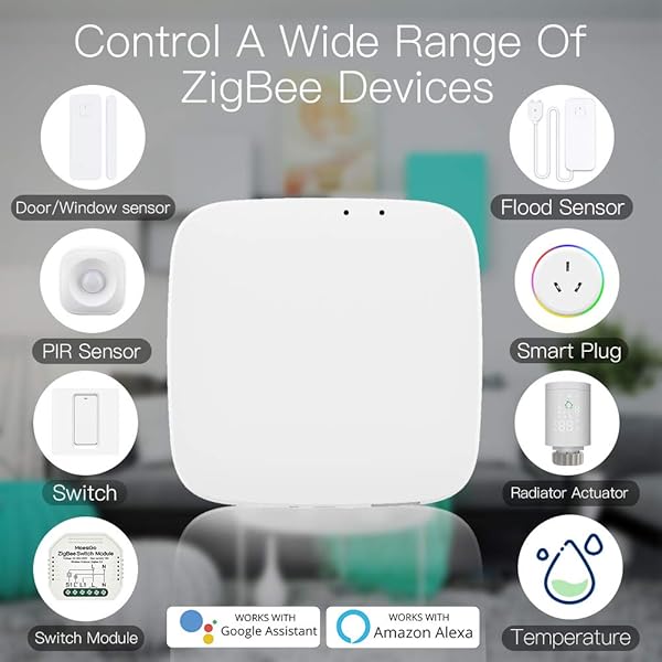 MOES Tuya ZigBee Smart Gateway Hub Home Bridge Inalambrico Smart Life gerte para automatizacin del hogar compatible los productos inteligentes Tuya ZigBee 3 0