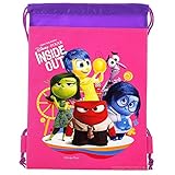 Disney Inside Out Authentic Licensed Drawstring School Bag Backpack (Pink)