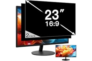 2 Pack 23 Inch Privacy Screen for Computer Monitor 16:9 Aspect Ratio, Eye Protection Anti Glare Computer Screen Cover, Remova