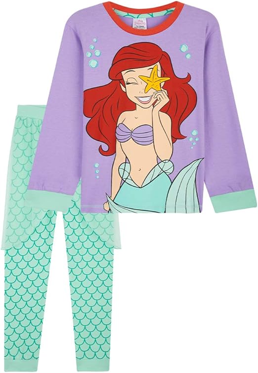 Disney Princess Girls' Pyjamas, Cotton PJs Set, Gifts for Girls Amazon