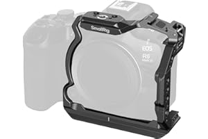 SmallRig R6 Mark III Half Cage for Canon R6 Mark II / R5 Mark II, HawkLock Quick Release Plate for Arca, NATO Rail, Three-Poi