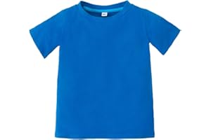 Magic Park 6M-14Y Baby Short Long Sleeve Tee Tops Toddler T-Shirt Kids Solid Color Shirts Boys Girls Casual Blouse