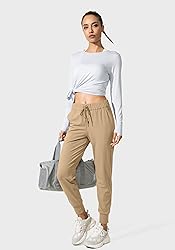 Women's Joggers Pants Pockets Drawstring Running