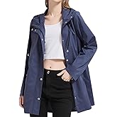 Orolay CHIIONE Lightweight Rain Jacket Women Waterproof Raincoats Packable Hooded Windbreaker Rain Jacket For Travel Outdoor