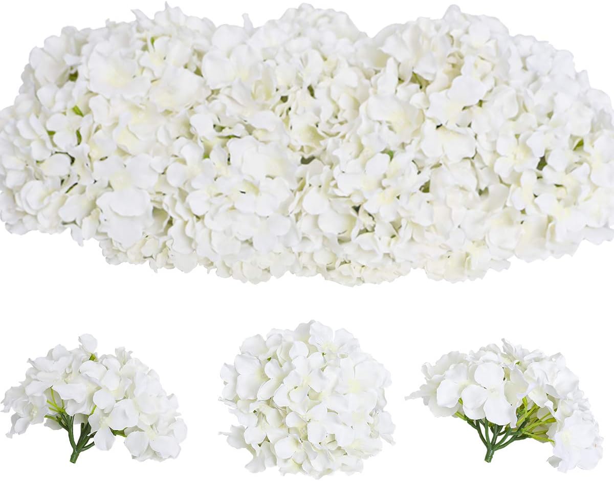 Tifuly 12Pcs Artificial Hydrangeas