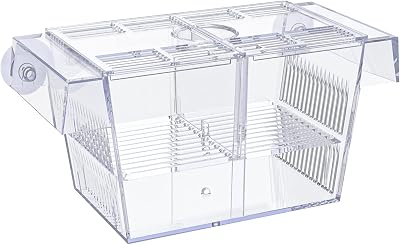 Uniclife Aquarium Breeding Box Acrylic Hatchery Incubator Medium with Suction