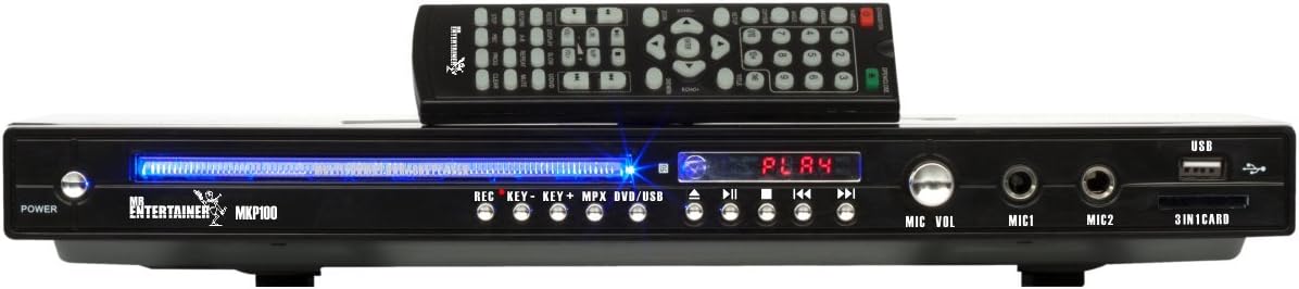 Mr Entertainer MKP100 CDG DVD MP3G Karaoke Machine Player. HDMI/Record/Rip/USB, Black, Wired Microphones - Image 4