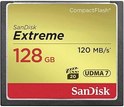SanDisk Extreme 128 GB UDMA7 CompactFlash Card Black/Gold