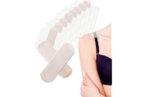 Bra Strap Cushion Fabric, BUMOVE Disposable Bra Shoulder Strap Cushion, No More Dents or Bruises from Your Bra Straps (Nude 10P)