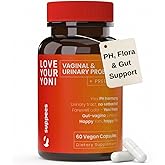 Suppees Vaginal Probiotics & Prebiotics for Women - Support Vaginal Health & pH Balance - Women's Probiotic for Bacterial Vaginosis - Female Vaginal Care - 60 Capsules