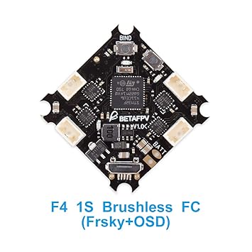 BETAFPV F4 FC 1S Brushless Flight Controller Frsky Receiver Integrated ESC OSD Smart Audio for FPV Micro Racing Drone