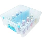 ArtBin Super Satchel Double Deep Compartment Box - Art Storage with 8 Removable Compartments, Smart Closure for Craft Supplies