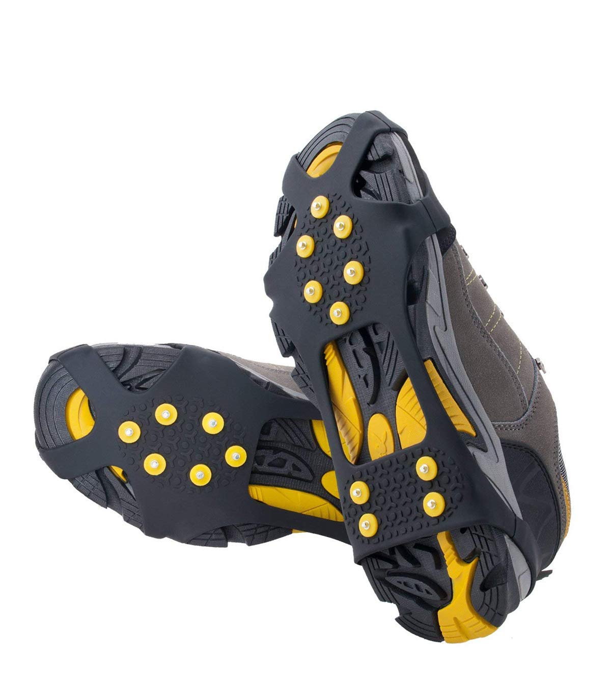 Aliglow Ice Snow Grips Over Shoe/Boot Traction Cleat Spikes Anti Slip