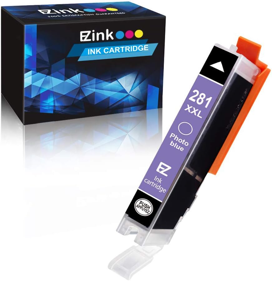 E-Z InkCompatible Ink Cartridge Replacement for Canon CLI-281XXL CLI 281 XXL to use with PIXMA TS8120 TS9120 (Photo Blue, 1 Pack)