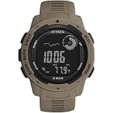 AVTREK Tactical Watch with Compass,50M Waterproof Pedometer, Digital Altimeter Watch for Outdoor Hiking/Climbing(Cafe)