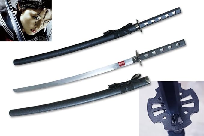 Amazon Com Makoto 40 Full Tang Snake Eyes Samurai Katana Ninja Sword Replica Martial Arts Swords Clothing