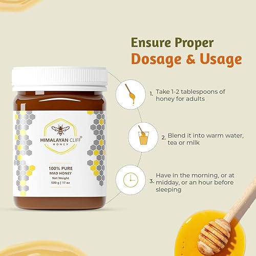 Himalayan Mad Honey 250 GM, Pure Raw Honey from Nepal, Harvested