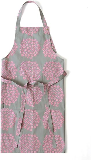 Amazon Co Jp マリメッコ Marimekko Japan Exclusive Puketti Apron プケッティエプロン 4 Free Blue Grey Pink Col 72 服 ファッション小物