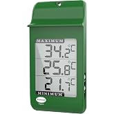 Digital Max Min Greenhouse Thermometer - Monitor Maximum and Minimum Temperatures for Use in The Garden Greenhouse or Home &amp; Can Be Used Indoor or Outdoor Easily Wall Mounted