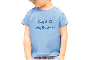 Tstars Only Child to Big Brother Shirt Baby Announcement Sibling Boys Kids Shirts