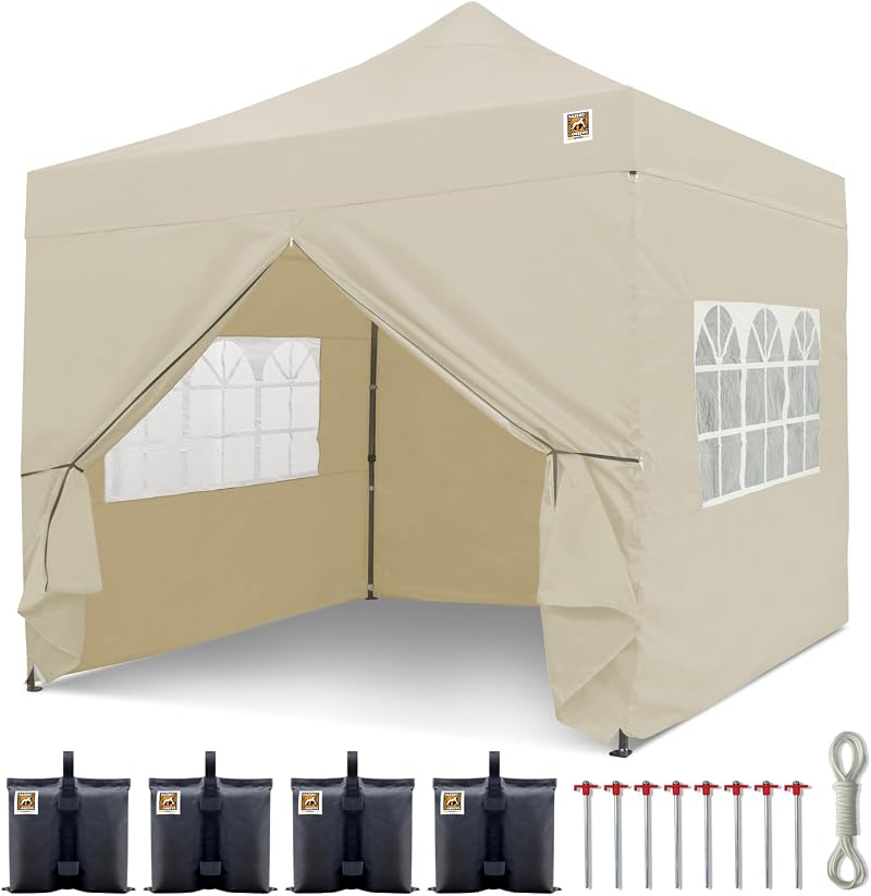 Gorilla Gazebo 3x3m Pop Up Heavy Duty Waterproof Market Stall Cream