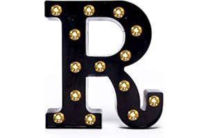Foaky Black LED Marquee Number Lights Sign Light Up Marquee Number Lights Sign for Night Light Wedding Birthday Party Battery Powered Christmas Lamp Home Bar Decoration