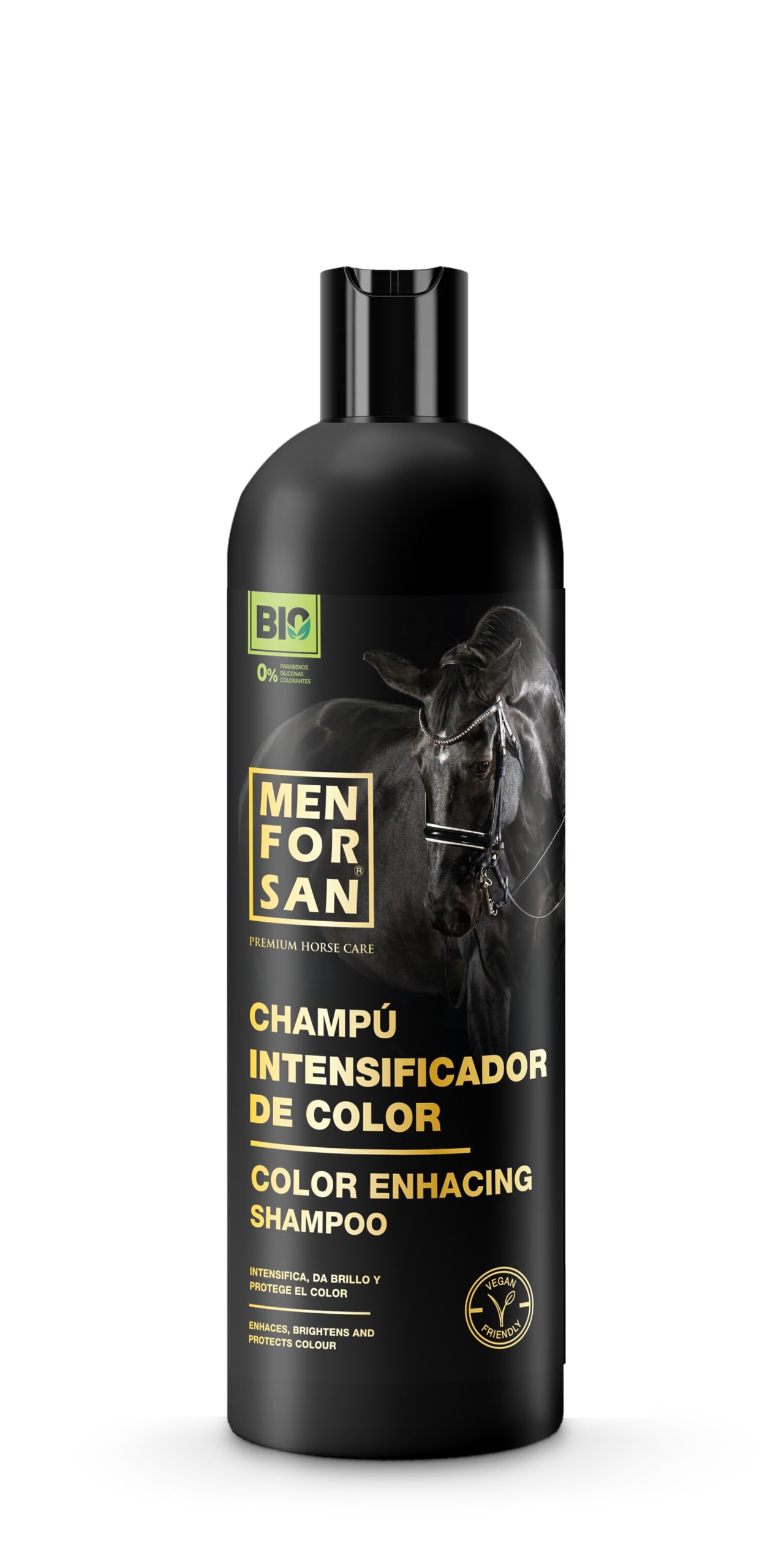 MENFORSAN Color intensifying shampoo for horses, 1L | Enhances natural color | BIO - Vegan friendly - 100% Natural | PREMIUM HORSE CARE