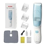 Rabbitcozy Vacuum Baby Hair Clippers,Silent Clippers for Kids,Cordless Baby Hair Trimmer,Waterproof Baby Hair Cutting Kit for Fine/Curly Hair,Infant Toddler Hair Clippers Auto Suck Snipped Hair