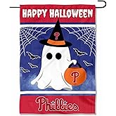 Philadelphia Phillies Happy Halloween Double Sided Garden Flag