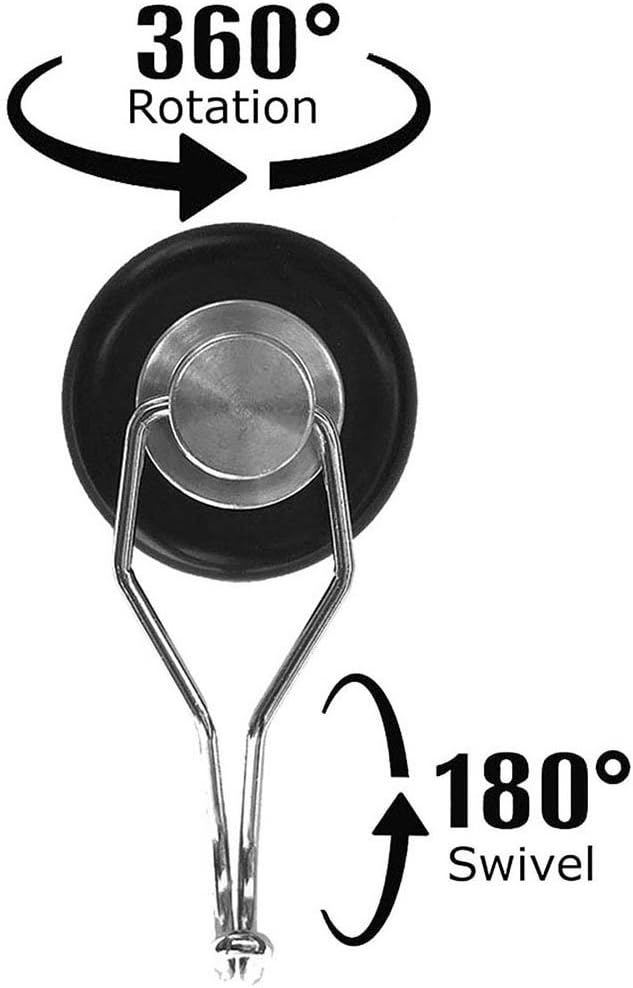 Mavoro Strong Hooks for Hanging. Up to 65 lbs. Set of 4 Black Hooks Heavy Duty
