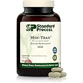 Standard Process Min-Tran - Nervous System Health Supplement - Good Source of Magnesium - Supports Sleep Pathways & a Healthy Stress Response - Gluten-Free, Non-Dairy & Non-Soy - 360 Tablets