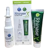 Rhinase X Combo Pack - Nasal Gel (30g) &amp; Spray (30ml) for Complete Nasal Relief from: Dryness, Congestion, Post Nasal Drip, and Allergies. Retain Moisture for Dry Nose Relief