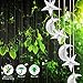 VICOODA Wind Chimes Outdoor, Solar Wind Chimes Color-Changing Moon Star Waterproof Unique Decoration Chimes Mobile Solar Light Mom Birthday Gift for Home Balcony Festival Garden Yard(Moon & Stars)