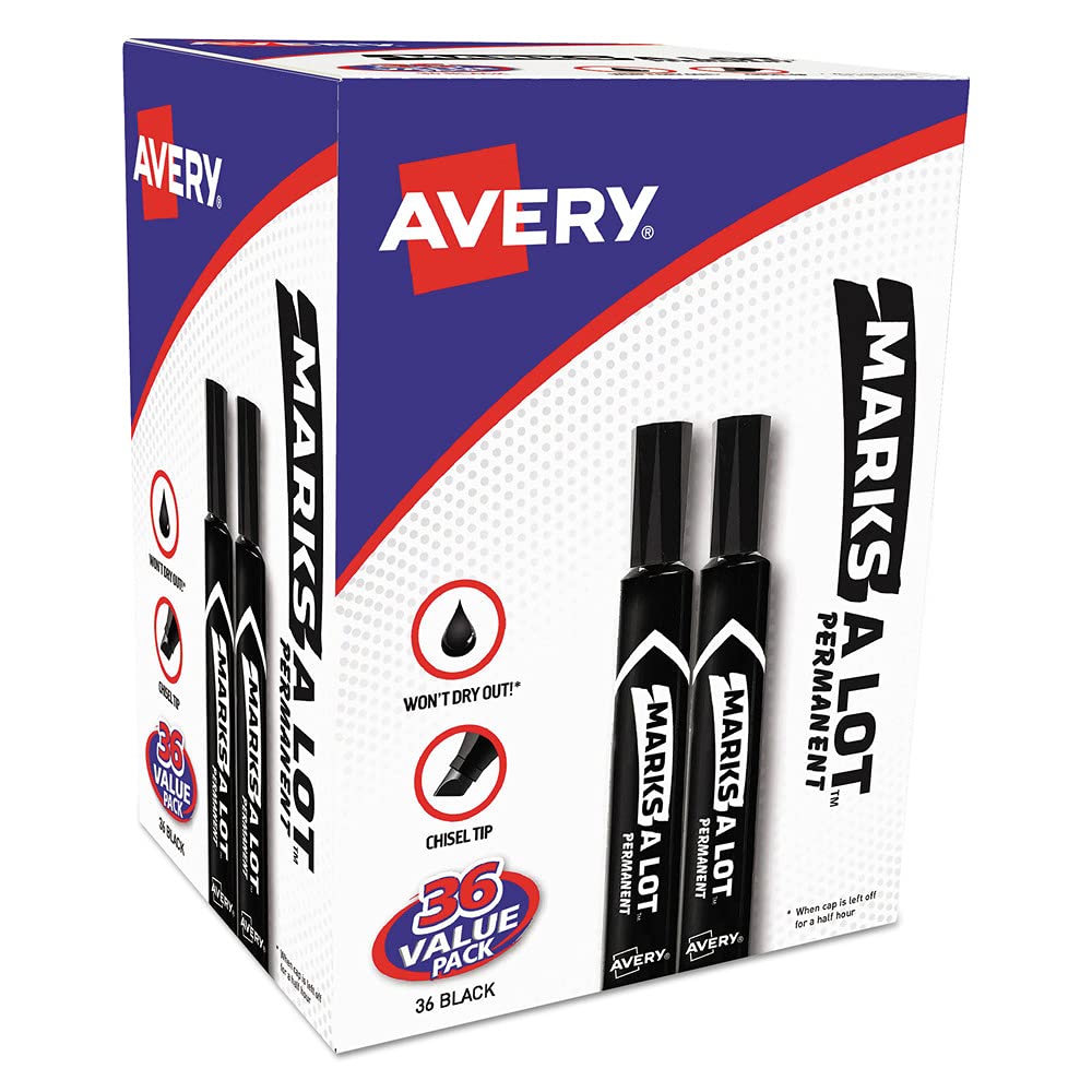Photo 1 of MARKER;PERMANENT;BLACK;36CT