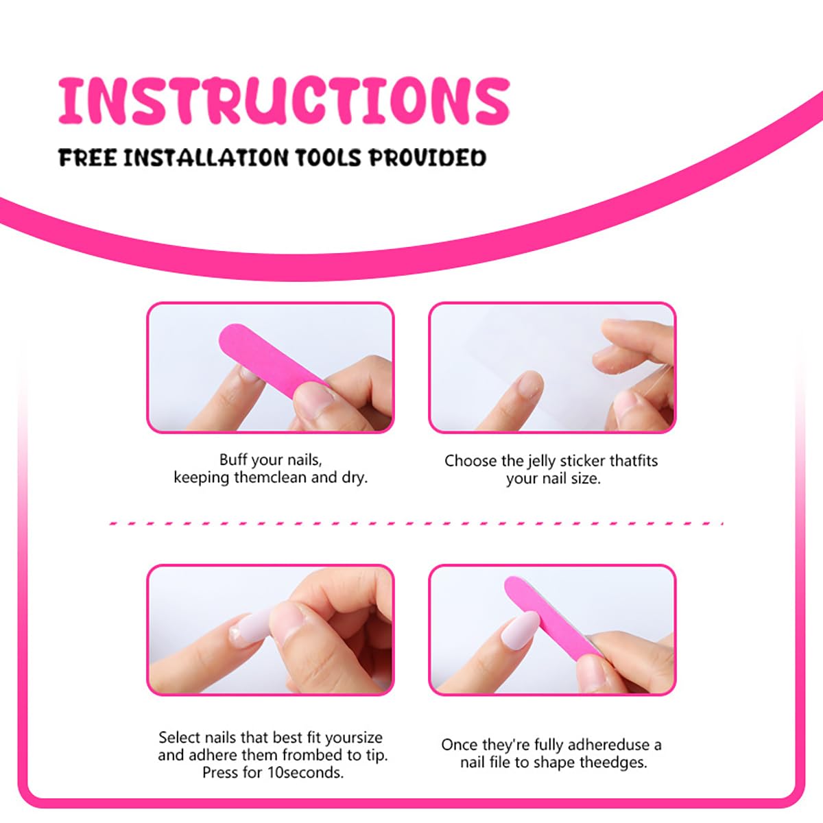 24 Pcs St. Patrick's Day Press on Nails Short Square Nails French Tip Fake Nails with Glitter Designs Saint Patrick's Day Shamrock False Nails Full Cover Stick on Nails Holiday Nails for Women - Image 7