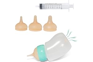 Doggiema Puppy Feeder Bottle,Silicone Feeding Nipple and Syringes for All Breed of Puppies and Other Animals Dongdong pet