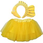 Kirei Sui Funny Fish Costume Set with Headband & Tutu Halloween Dress Up Accessories for Kids