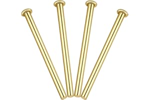 QFWDFCTRENZ 4PCS Door Hinge Pins 3.5 Inches Hinge Pin Door Interior Wood Doors Butt Hinges Rounded Corner Doors Window Hinges for Replacing Internal Safety Devices