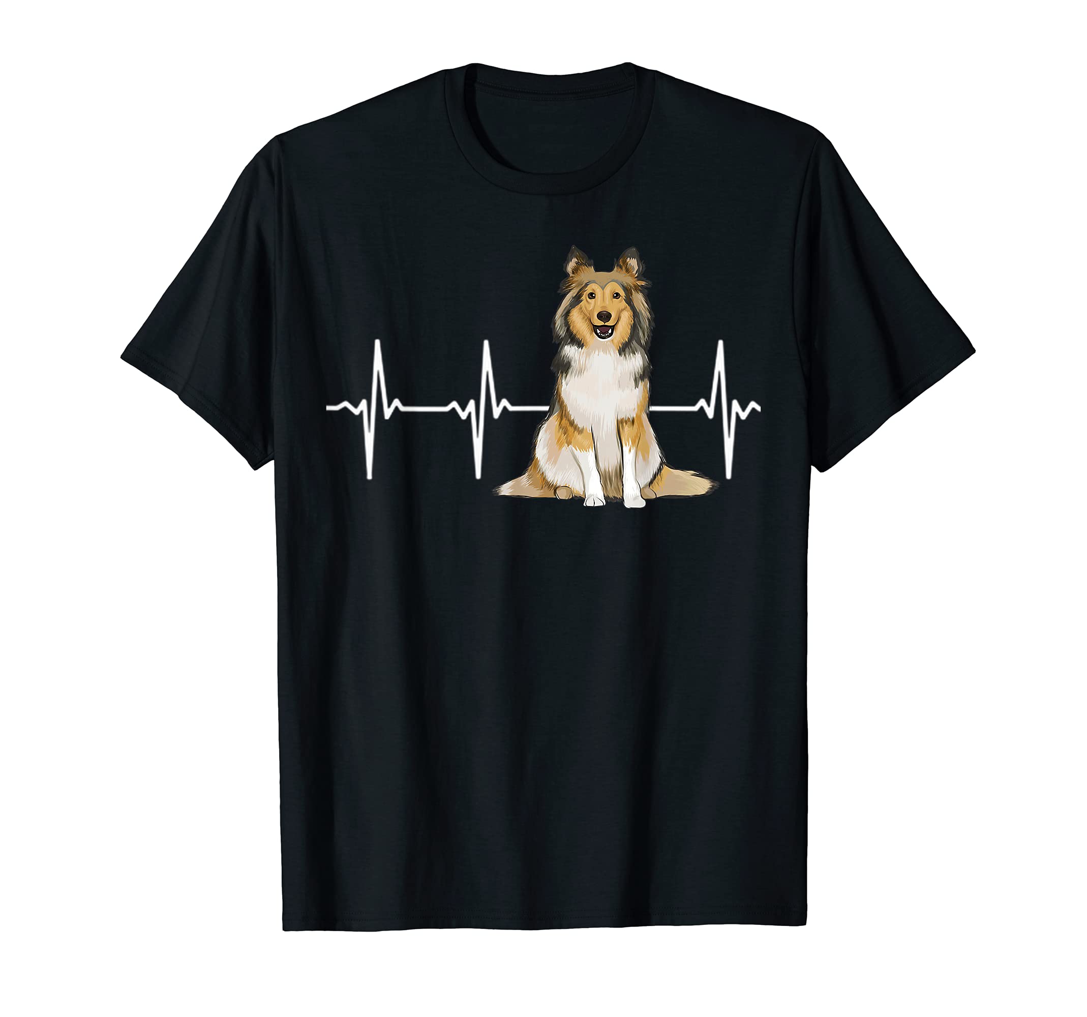 Shetland Sheepdog Heartbeat Dog Lover T-Shirt