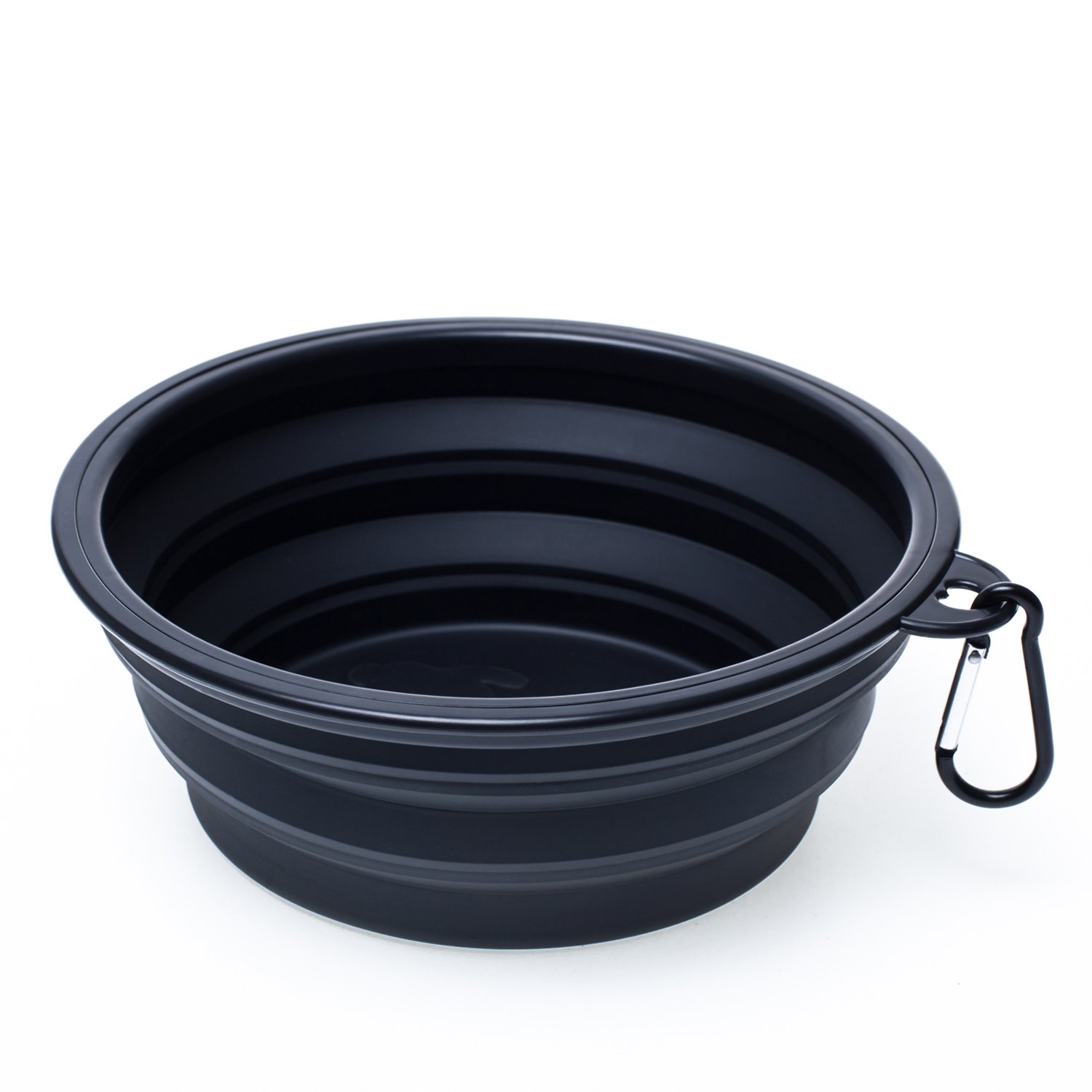 Large Collapsible Dog Bowl, Travel Dog Bowl for Small to Large Dogs（Black）