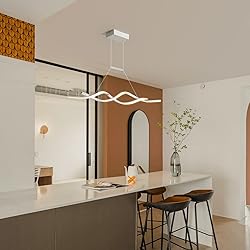 Jaycomey Modern Pendant Light, Dimmable LED