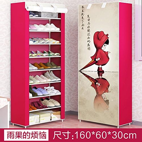 HJFF-Simple multilayer single row removable dustproof shoe shoe shoe small hall dormitory,10 layers of 9 - Hugo's troubles