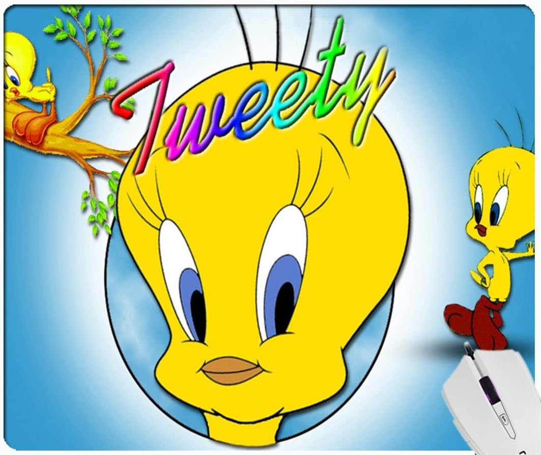 Tweety Pie Bird Personalized Customized Rectangle Non-Slip Rubber Mousepad Gaming Mouse Pad
