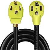 5FT Dryer Extension Cord N14-30 Plug 220Volt 4-Prong 30AMP Canada Dryer Cable(UL Listed) 10AWG Pure Copper Heavy Duty Cord,Ex